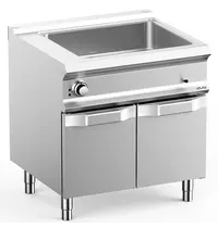 MBM Italy Bain-Marie | DOMINA PRO 700 | Elektrisch | 2/1 GN | 3kW (230V) | Aftapkraan | Open Onderkast | 800x730x850(h)mm