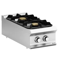 MBM Italy Fornuis | DOMINA PRO 900 | Gas | 2 Branders (2x 5.5kW) | Waakvlam | 400x900x250(h)mm