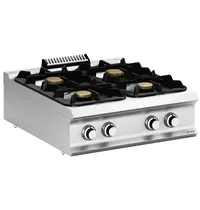 MBM Italy Fornuis | DOMINA PRO 900 | Gas | 4 Branders (1x 7kW + 3x 11kW) | Waakvlam | 800x900x250(h)mm