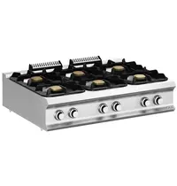 MBM Italy Fornuis | DOMINA PRO 900 | Gas | 6 Branders (6x 5.5kW) | Waakvlam | 1200x900x250(h)mm