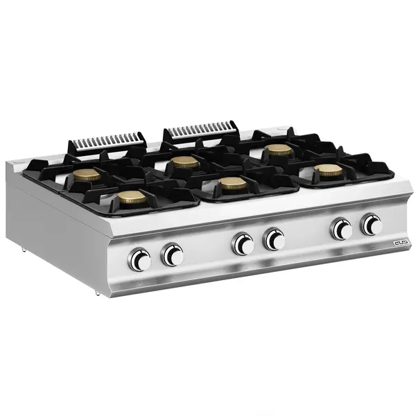 Fornuis | DOMINA PRO 900 | Gas | 6 Branders (6x 5.5kW) | Waakvlam | 1200x900x250(h)mm