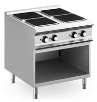 MBM Italy Fornuis | DOMINA PRO 900 | Elektrisch | 4 Kookpunten (300x300) | 13kW (400V) | Open Onderkast | 800x900x850(h)mm