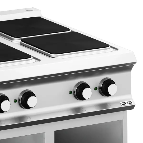 Fornuis | DOMINA PRO 900 | Elektrisch | 6 Kookpunten (300x300) | 20kW (400V) | Open Onderkast | 1200x900x850(h)mm