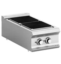 MBM Italy Fornuis | DOMINA PRO 900 | Elektrisch | 2 Kookpunten (300x300) | 6kW (400V) | 400x900x250(h)mm