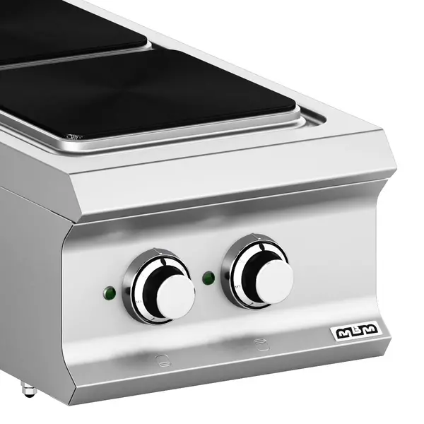 Fornuis | DOMINA PRO 900 | Elektrisch | 2 Kookpunten (300x300) | 6kW (400V) | 400x900x250(h)mm