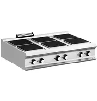 MBM Italy Fornuis | DOMINA PRO 900 | Elektrisch | 6 Kookpunten (300x300) | 20kW (400V) | 1200x900x250(h)mm