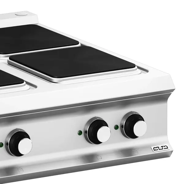 Fornuis | DOMINA PRO 900 | Elektrisch | 6 Kookpunten (300x300) | 20kW (400V) | 1200x900x250(h)mm