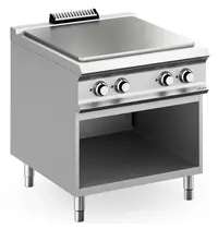 MBM Italy Doorkookplaat | DOMINA PRO 900 | Elektrisch | 4 Zones | 14kW (400V) | Open Onderkast | 800x900x850(h)mm