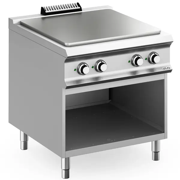 Doorkookplaat | DOMINA PRO 900 | Elektrisch | 4 Zones | 14kW (400V) | Open Onderkast | 800x900x850(h)mm