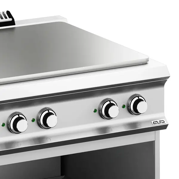 Doorkookplaat | DOMINA PRO 900 | Elektrisch | 4 Zones | 14kW (400V) | Open Onderkast | 800x900x850(h)mm