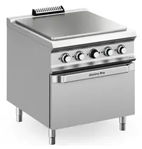 MBM Italy Doorkookplaat + Oven | DOMINA PRO 900 | Elektrisch | 4 Zones + 2/1 GN Oven | 20kW (400V) | 800x900x850(h)mm