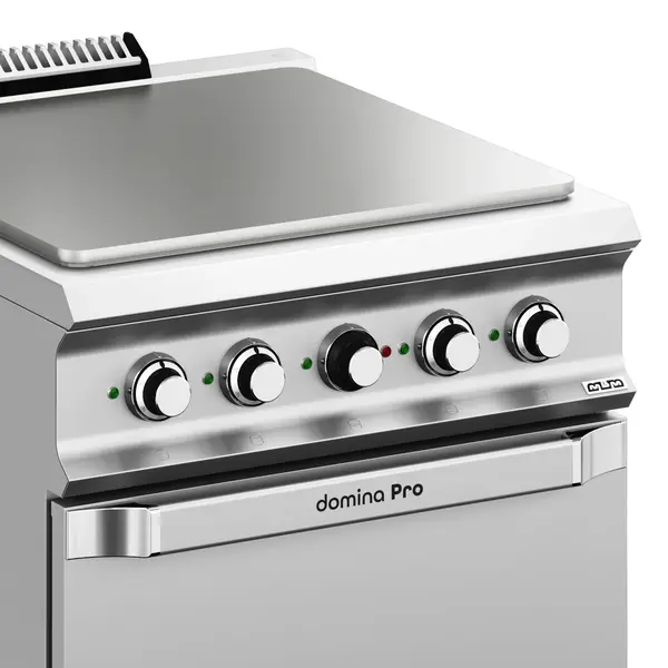 Doorkookplaat + Oven | DOMINA PRO 900 | Elektrisch | 4 Zones + 2/1 GN Oven | 20kW (400V) | 800x900x850(h)mm