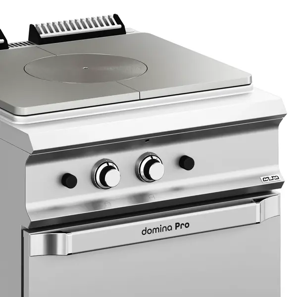 Doorkookplaat + Oven | DOMINA PRO 900 | Gas | 12kW + 2/1 GN Oven (7kW) | Piëzo Ontsteking | 800x900x850(h)mm