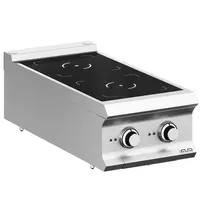 MBM Italy Inductiefornuis | DOMINA PRO 900 | 2 Kookpunten | 10kW (400V) | 400x900x250(h)mm