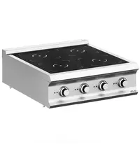 MBM Italy Inductiefornuis | DOMINA PRO 900 | 4 Kookpunten | 20kW (400V) | 800x900x250(h)mm