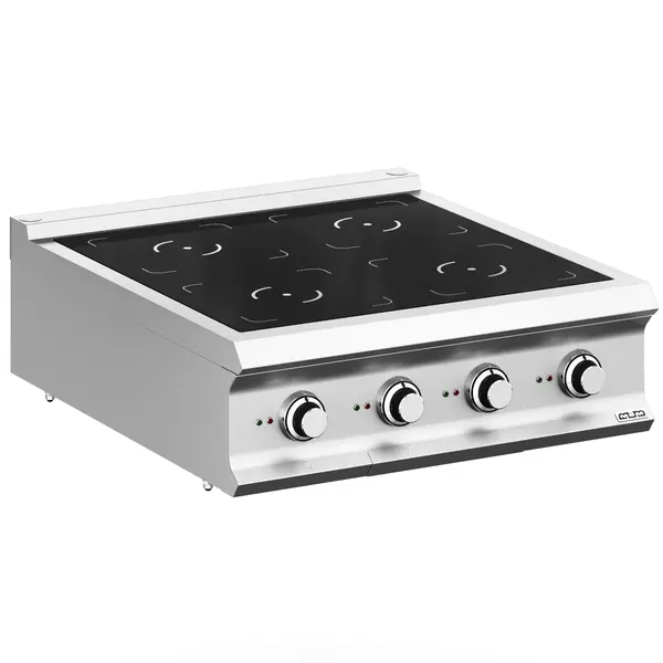 Inductiefornuis | DOMINA PRO 900 | 4 Kookpunten | 20kW (400V) | 800x900x250(h)mm