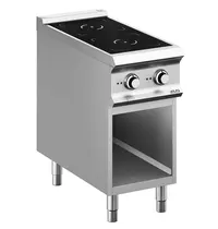 MBM Italy Inductiefornuis | DOMINA PRO 900 | 2 Kookpunten | 10kW (400V) | Open Onderkast | 400x900x850(h)mm