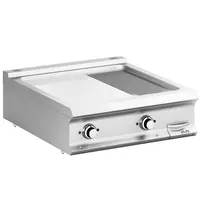 MBM Bak-/Grillplaat | DOMINA PRO 900 | Elektrisch | Glad/Gegroefd Oppervlak 700x690 (Verchroomd) | 14kW (400V) | 800x900x250(h)mm