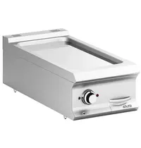 MBM Italy Bak-/Grillplaat | DOMINA PRO 900 | Elektrisch | Glad Oppervlak 330x690 (Verchroomd) | 7kW (400V) | 400x900x250(h)mm