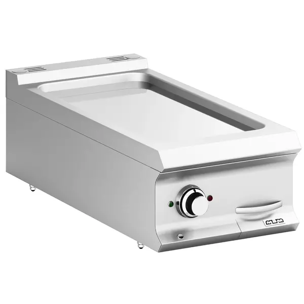 Bak-/Grillplaat | DOMINA PRO 900 | Elektrisch | Glad Oppervlak 330x690 (Verchroomd) | 7kW (400V) | 400x900x250(h)mm