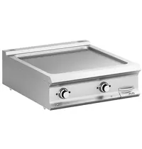 MBM Italy Bak-/Grillplaat | DOMINA PRO 900 | Elektrisch | Gegroefd Oppervlak 700x690 (RVS) | 14kW (400V) | 800x900x250(h)mm