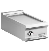 MBM Italy Bak-/Grillplaat | DOMINA PRO 900 | Elektrisch | Glad Oppervlak 330x690 (RVS) | 7kW (400V) | 400x900x250(h)mm