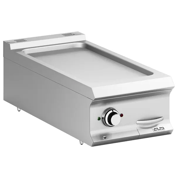 Bak-/Grillplaat | DOMINA PRO 900 | Elektrisch | Glad Oppervlak 330x690 (RVS) | 7kW (400V) | 400x900x250(h)mm