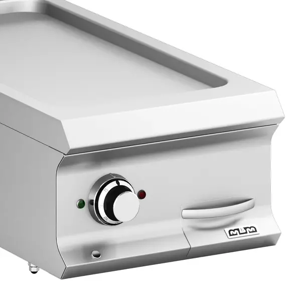 Bak-/Grillplaat | DOMINA PRO 900 | Elektrisch | Glad Oppervlak 330x690 (RVS) | 7kW (400V) | 400x900x250(h)mm