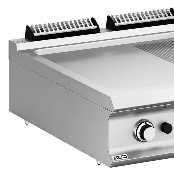 Bak-/Grillplaat | DOMINA PRO 900 | Gas | Glad/Gegroefd Oppervlak 700x690 (RVS) | 18.4kW | Piëzo Ontsteking | 800x900x250(h)mm