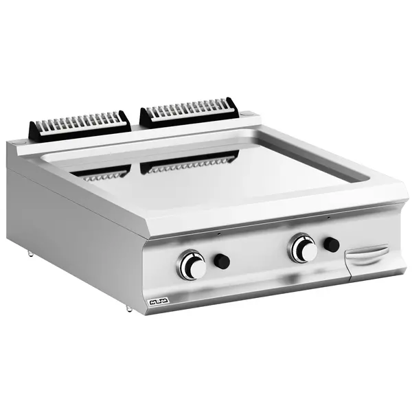 Bak-/Grillplaat | DOMINA PRO 900 | Gas | Glad Oppervlak 700x690 (Verchroomd) | 18.4kW | Piëzo Ontsteking | 800x900x250(h)mm