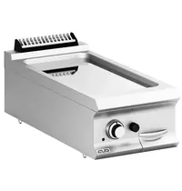 MBM Italy Bak-/Grillplaat | DOMINA PRO 900 | Gas | Glad Oppervlak 330x690 (Verchroomd) | 9.2kW | Piëzo Ontsteking | 400x900x250(h)mm