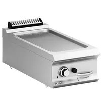 MBM Italy Bak-/Grillplaat | DOMINA PRO 900 | Gas | Gegroefd Oppervlak 330x690 (RVS) | 9.2kW | Piëzo Ontsteking | 400x900x250(h)mm