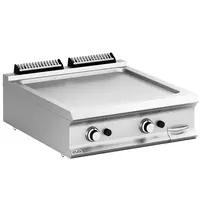 MBM Italy Bak-/Grillplaat | DOMINA PRO 900 | Gas | Glad Oppervlak 700x690 (RVS) | 18.4kW | Piëzo Ontsteking | 800x900x250(h)mm