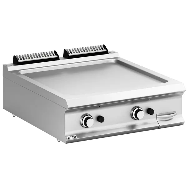 Bak-/Grillplaat | DOMINA PRO 900 | Gas | Glad Oppervlak 700x690 (RVS) | 18.4kW | Piëzo Ontsteking | 800x900x250(h)mm
