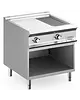 MBM Italy Bak-/Grillplaat | DOMINA PRO 900 | Elektrisch | Glad/Gegroefd Oppervlak 700x690 (Verchroomd) | 14kW (400V) | Open Onderkast | 800x900x850(h)mm 
