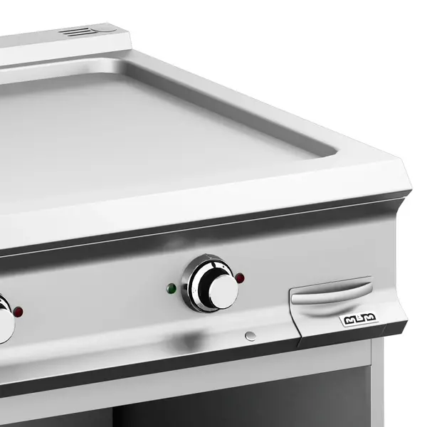 Bak-/Grillplaat | DOMINA PRO 900 | Elektrisch | Glad Oppervlak 700x690 (RVS) | 14kW (400V) | Open Onderkast | 800x900x850(h)mm