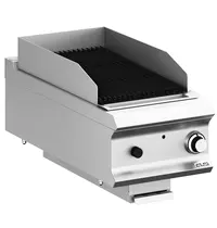 MBM Italy Lavasteengrill | DOMINA PRO 900 | Gas | Oppervlak 370x640 (Gietijzer) | 10kW | Piëzo Ontsteking | 400x900x250(h)mm
