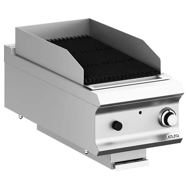 Lavasteengrill | DOMINA PRO 900 | Gas | Oppervlak 370x640 (Gietijzer) | 10kW | Piëzo Ontsteking | 400x900x250(h)mm