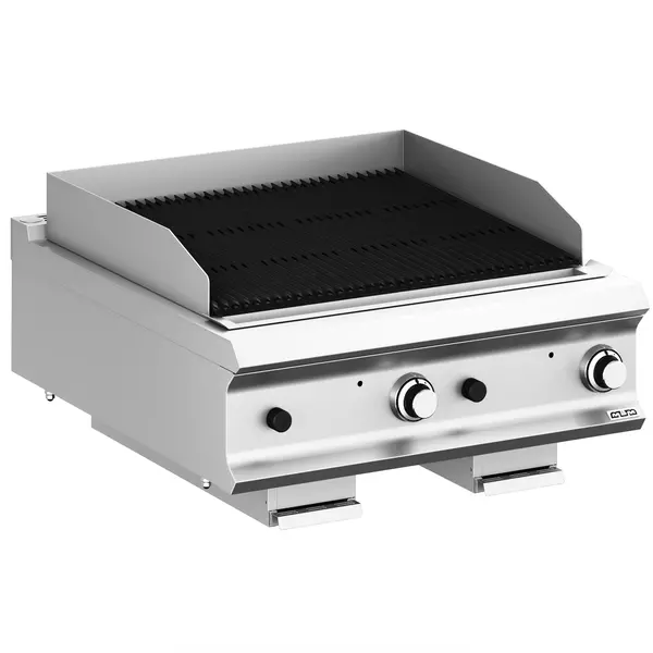 Lavasteengrill | DOMINA PRO 900 | Gas | Oppervlak 740x640 (Gietijzer) | 20kW | Piëzo Ontsteking | 800x900x250(h)mm