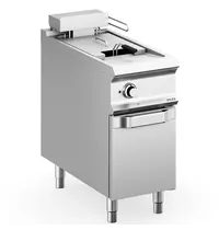 MBM Italy Friteuse | DOMINA PRO 900 | Elektrisch | 18L | 100°C/180°C | 16kW (400V) | Aftapkraan | 400x900x850(h)mm