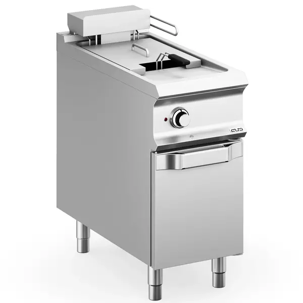 Friteuse | DOMINA PRO 900 | Elektrisch | 18L | 100°C/180°C | 16kW (400V) | Aftapkraan | 400x900x850(h)mm