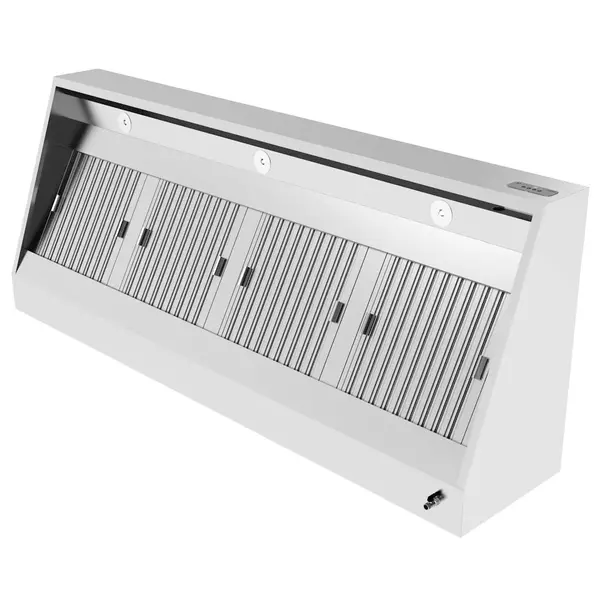 Afzuigkap | Schuin Model | Incl. Motor | 2200m³/u | Regelaar + Verlichting | 2400x700x540(h)mm