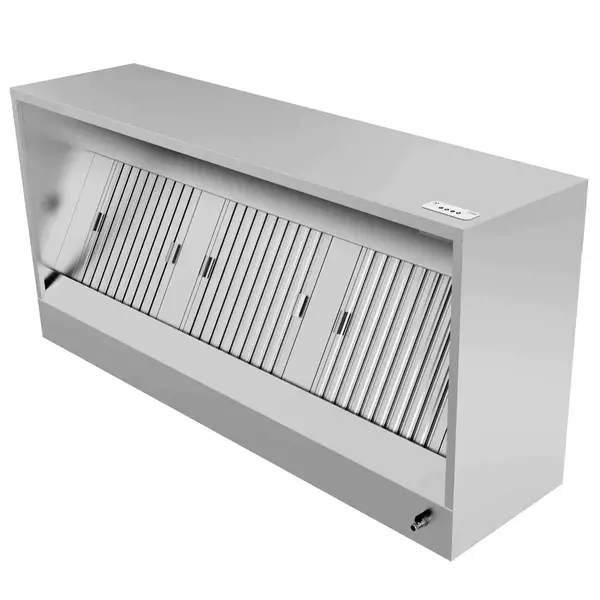 Afzuigkap | Doosmodel | Incl. Motor | 1500m³/u | Regelaar + Verlichting | 1500x1100x520(h)mm