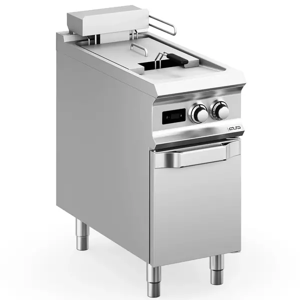 Friteuse | DOMINA PRO 900 | Elektrisch | 18L | 100°C/180°C | 16kW (400V) | Aftapkraan | Digitaal | 400x900x850(h)mm
