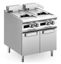 MBM Italy Friteuse | DOMINA PRO 900 | Elektrisch | 18+18L | 100°C/180°C | 32kW (400V) | Aftapkranen | Digitaal | 800x900x850(h)mm