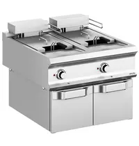 MBM Italy Friteuse | DOMINA PRO 900 | Elektrisch | 18+18L | 100°C/180°C | 32kW (400V) | Aftapkranen | 800x900x580(h)mm