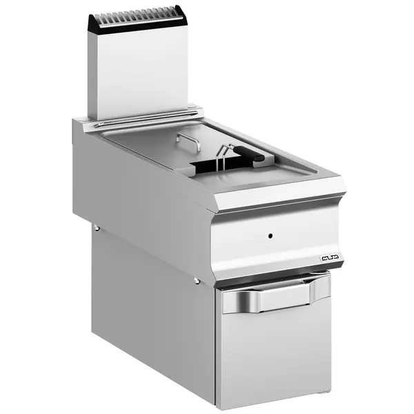 Friteuse | DOMINA PRO 900 | Gas | 18L | 90°C/190°C | 18kW | Aftapkraan | Piëzo Ontsteking | 400x900x580/908(h)mm