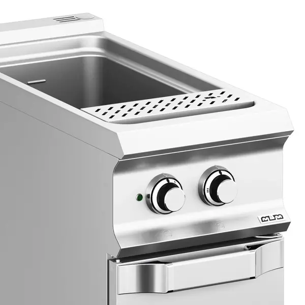 Pastakoker | DOMINA PRO 900 | Elektrisch | 40L | 9kW (400V) | Vulkraan + Aftapkraan | 400x900x850(h)mm