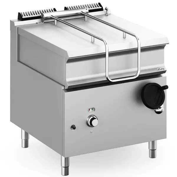 Kantelbare Braadpan | DOMINA PRO 900 | Gas | 80L | 90°C/320°C | 20kW | Vulkraan (230V) | 800x900x850(h)mm