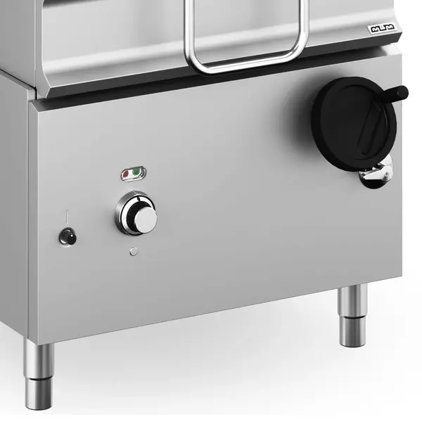 Kantelbare Braadpan | DOMINA PRO 900 | Gas | 80L | 90°C/320°C | 20kW | Vulkraan (230V) | 800x900x850(h)mm